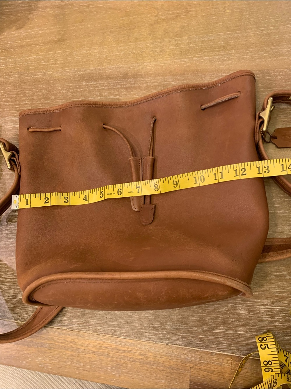Vintage Coach Lula’s Legacy Drawstring Bucket Shoulder Bag with vintage tag - Picture 11 of 12
